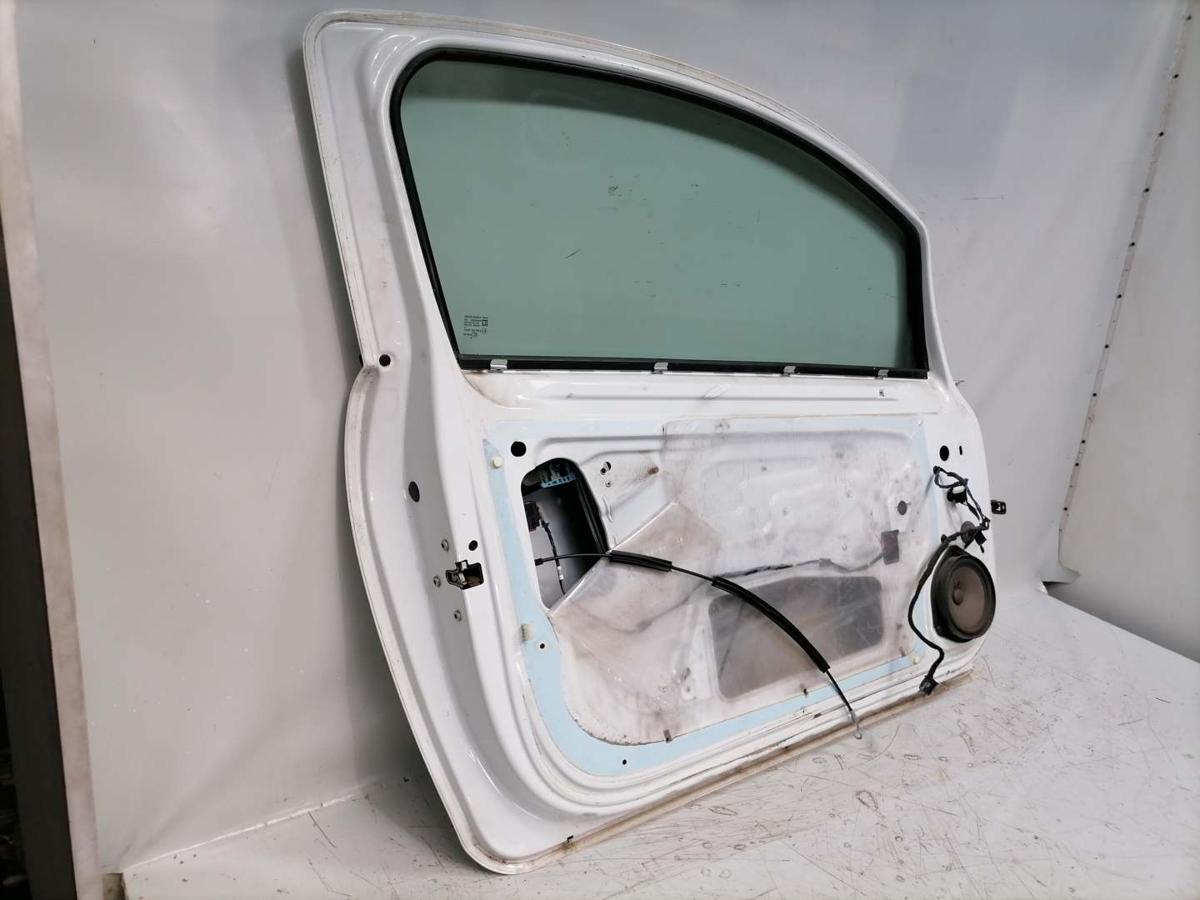 Opel Corsa D original T&uuml;r vorn links Z474 Casablancawei&szlig; 3 T&uuml;rer Rohbau BJ09